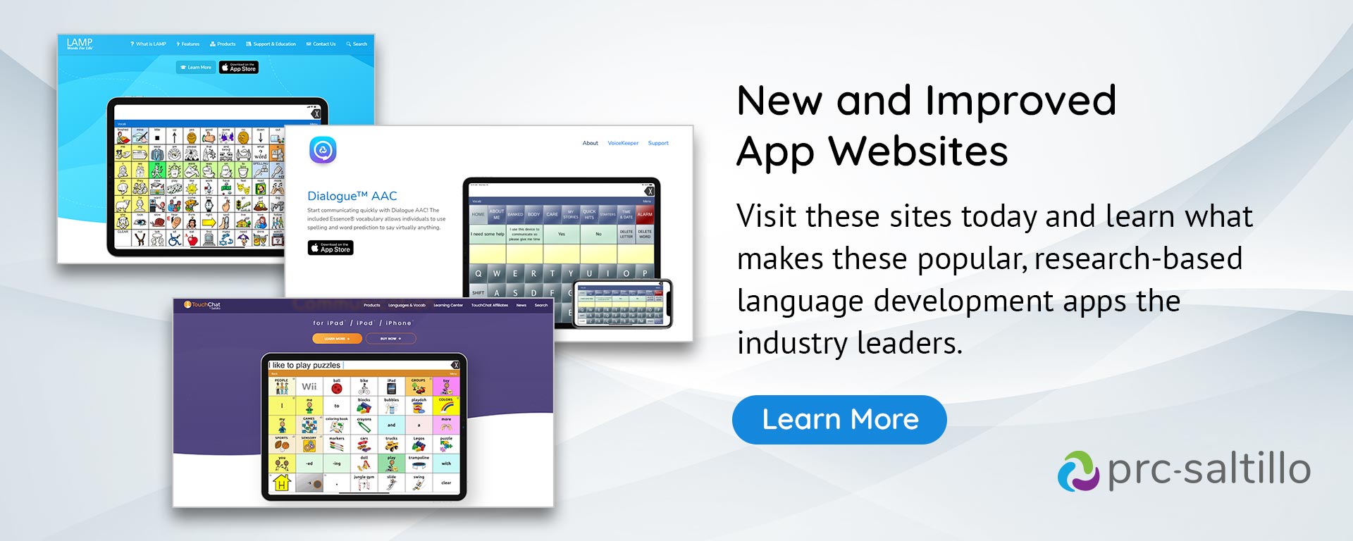 New and improved app websites