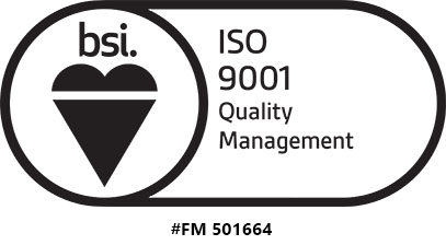 seal and registration number for ISO 9001 certification