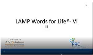 screenshot of lamp words for life vi webinar